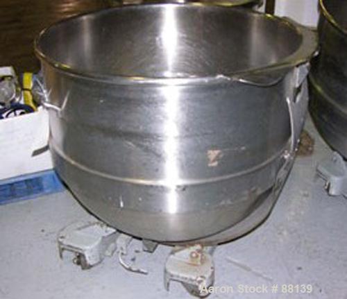 USED: AMF Glen mixer, model 74-36, 340 quart capacity. (1) Stainless steel bowl and beater, approximate 10 hp motor drive, variable speed, XP design with motorized lift with drive.