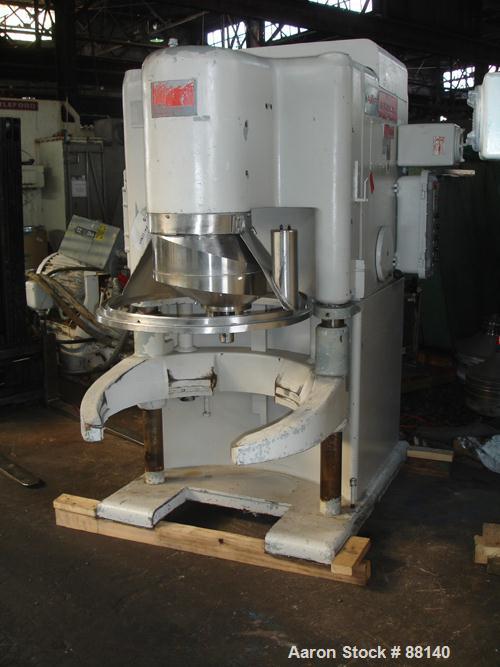 USED: AMF Glen mixer, model 74-36, 340 quart capacity. (1) Stainless steel bowl and beater, approximate 10 hp motor drive, variable speed, XP design with motorized lift with drive.