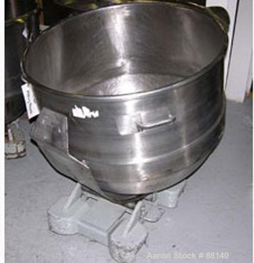 USED: AMF Glen mixer, model 74-36, 340 quart capacity. (1) Stainless steel bowl and beater, approximate 10 hp motor drive, variable speed, XP design with motorized lift with drive.