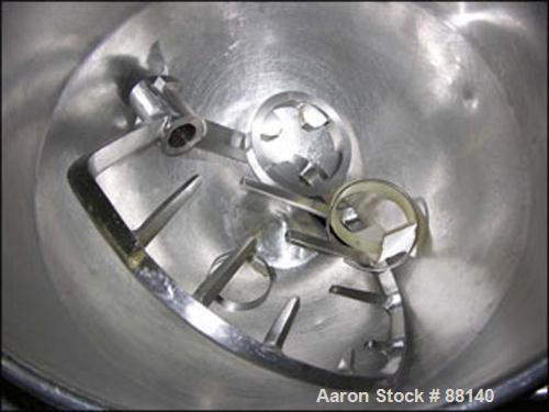 USED: AMF Glen mixer, model 74-36, 340 quart capacity. (1) Stainless steel bowl and beater, approximate 10 hp motor drive, variable speed, XP design with motorized lift with drive.