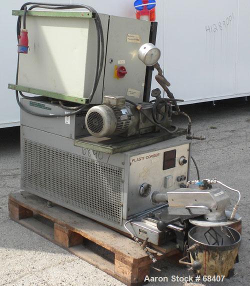 Used Stainless Steel Brabender Planetary Mixer, 1 Gallon