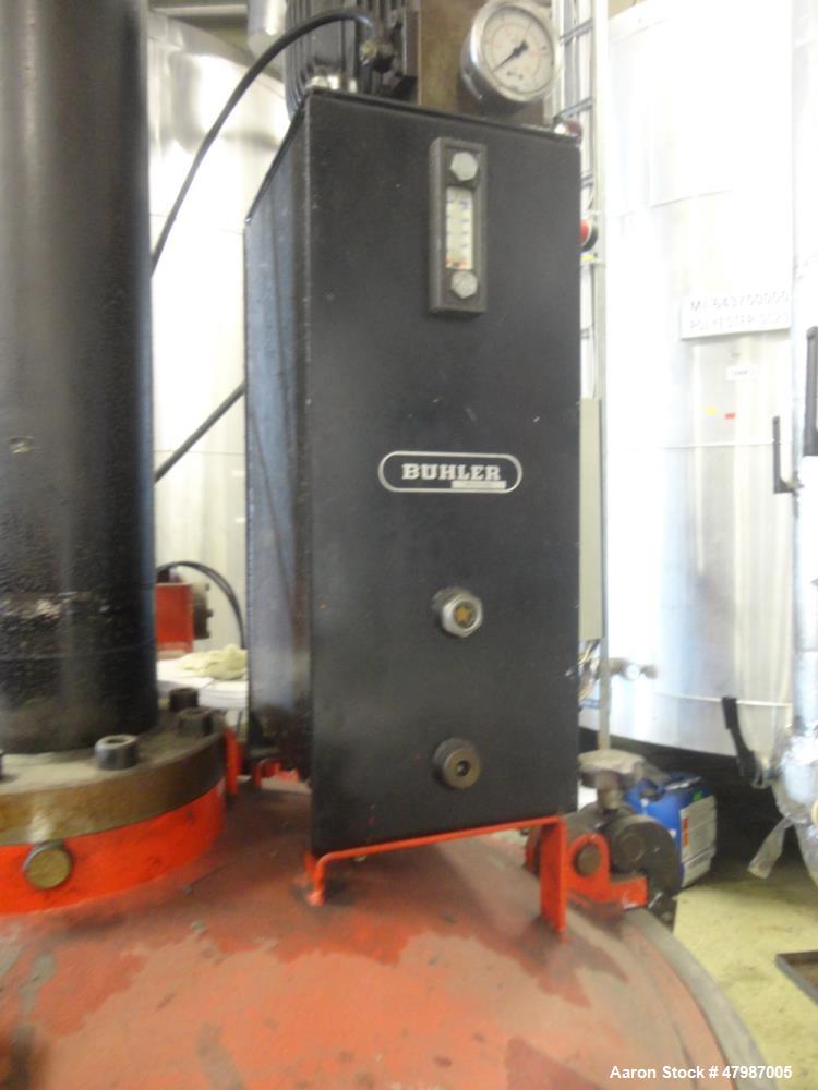 Used Buhler Press-Out Unit, Removable Head Design, Type B 1100-K/SWF. Serial#10418858/5998, new 2000. The press out unit has a removable head that accepts an 1100mm diameter (43.3”) mixing tank. The ...