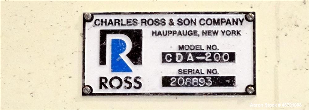 Unused- Charles Ross Planetary Mixer System.