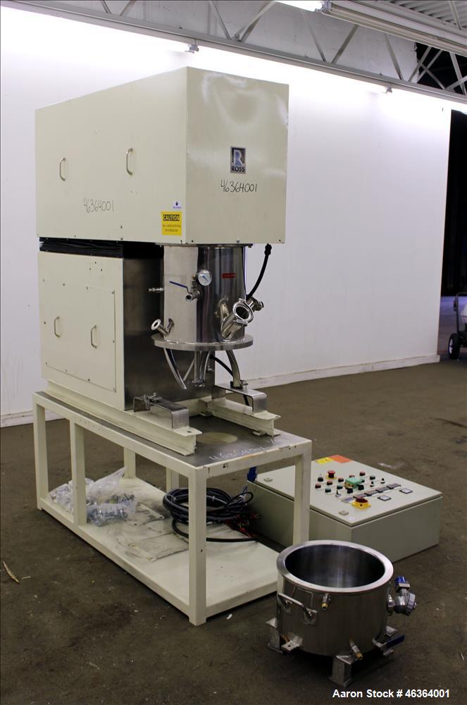 Used- Ross Double Planetary Disperser Mixer, Type DPD-4, 304 Stainless Steel.