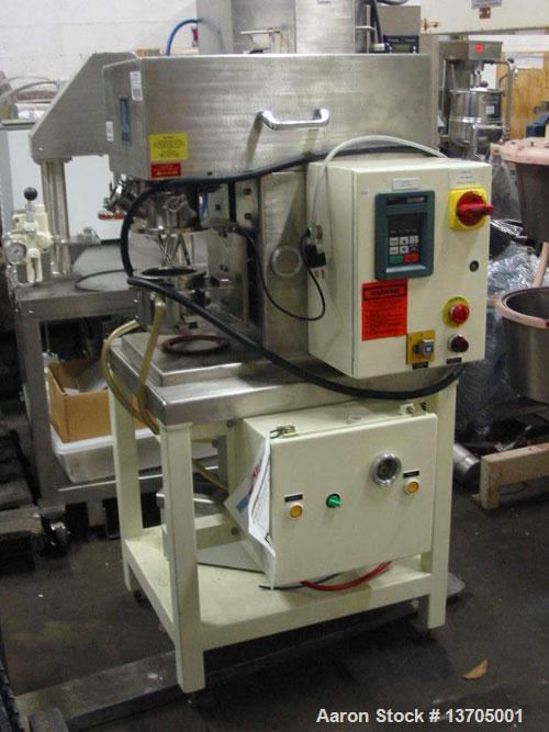 Unused-Used: Ross jacketed vacuum planetary mixer, HV blades, Ross model DPM-1 PINT. All sanitary stainless steel construction, HV (high viscosity) blades, 0.5 to 1.0 pint mixing capacity, 0.25 gallo...