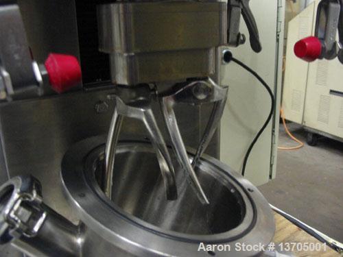 Unused-Used: Ross jacketed vacuum planetary mixer, HV blades, Ross model DPM-1 PINT. All sanitary stainless steel construction, HV (high viscosity) blades, 0.5 to 1.0 pint mixing capacity, 0.25 gallo...