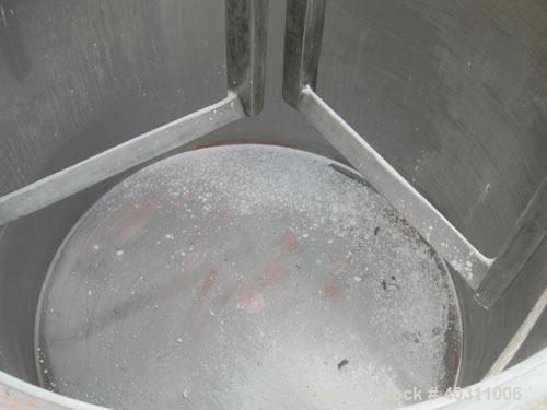 Used Ross Double Planetary Mixer, model HDM100, 304 stainless steel. 10-100 gallon working capacity. 34 1/2'' diameter x 28'' deep carbon steel jacketed can, rated internal FV, jacket 90 psi at 331 d...