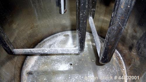 Used Ross Double Planetary Mixer, Model HDM-10, 316 Stainless Steel. 2-12 Gallon working capacity, 15 gallon total. Orbital speed 18-37 rpm, stirrer on own axis speed 19-39 rpm. Change can design wit...