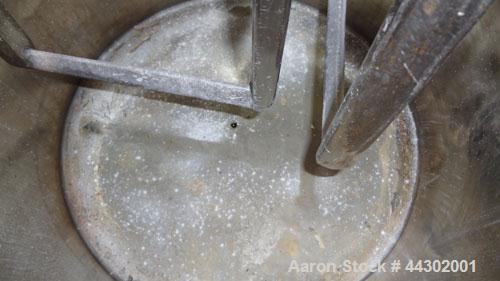 Used Ross Double Planetary Mixer, Model HDM-10, 316 Stainless Steel. 2-12 Gallon working capacity, 15 gallon total. Orbital speed 18-37 rpm, stirrer on own axis speed 19-39 rpm. Change can design wit...