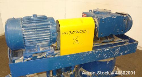 Used Ross Double Planetary Mixer, Model HDM-10, 316 Stainless Steel. 2-12 Gallon working capacity, 15 gallon total. Orbital speed 18-37 rpm, stirrer on own axis speed 19-39 rpm. Change can design wit...