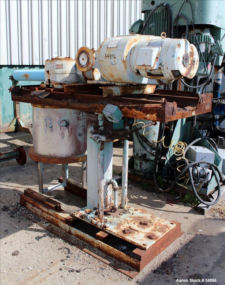 Used- Stainless Steel Ross Double Planetary Mixer, Model HDM-25, 5-25 gallon working capacity