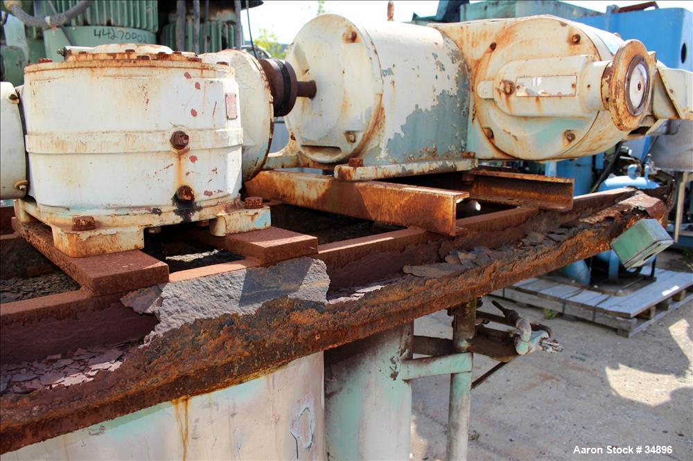 Used Stainless Steel Ross Double Planetary Mixer, Model HDM-25, 5-25 gallon working capacity