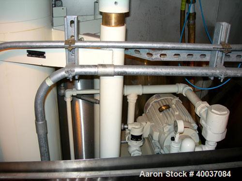 Used Ross Double Planetary Vacuum Change Can Mixer, Model HDM200, 316L stainless steel. (2) 316L stainless steel stirrers, Teflon scraper blade on bottom of one stirrer. Driven by an approximately 50...