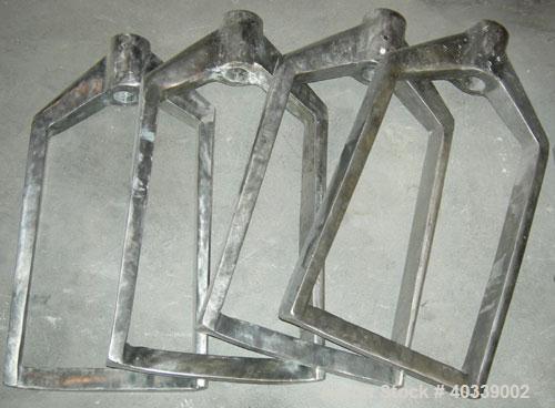Used Ross HDM40 parts consisting of:  (4) approximately 13 1/2" wide stirrers, 304 stainless steel, (1) gear housing, misc gears and parts.