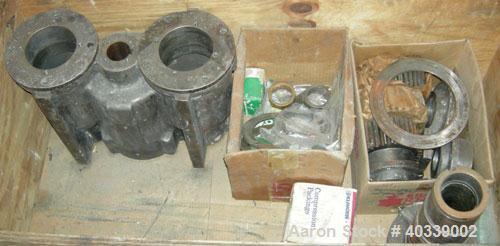 Used Ross HDM40 parts consisting of:  (4) approximately 13 1/2" wide stirrers, 304 stainless steel, (1) gear housing, misc gears and parts.