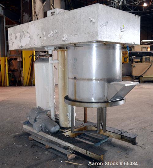 Used Ross Double Planetary Mixer, Model HDM75, 304 Stainless Steel. 10-75 Gallon working capacity. (2) 34-1/2" Diameter x 22-1/2" deep non-jacketed mixing cans. Air/oil lift, top dust hood with a 7” ...