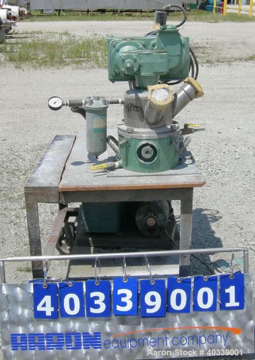 Used Ross Double Planetary Mixer, model LDM-1, 304 stainless steel..95 gallon working capacity, 1 gallon total. 8-1/4" diameter x 5" deep carbon steel jacketed mixing bowl, vacuum tilt back top cover...
