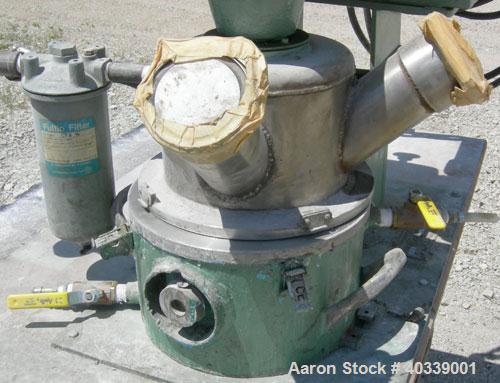 Used Ross Double Planetary Mixer, model LDM-1, 304 stainless steel..95 gallon working capacity, 1 gallon total. 8-1/4" diameter x 5" deep carbon steel jacketed mixing bowl, vacuum tilt back top cover...