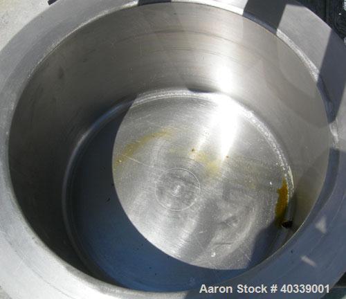 Used Ross Double Planetary Mixer, model LDM-1, 304 stainless steel..95 gallon working capacity, 1 gallon total. 8-1/4" diameter x 5" deep carbon steel jacketed mixing bowl, vacuum tilt back top cover...