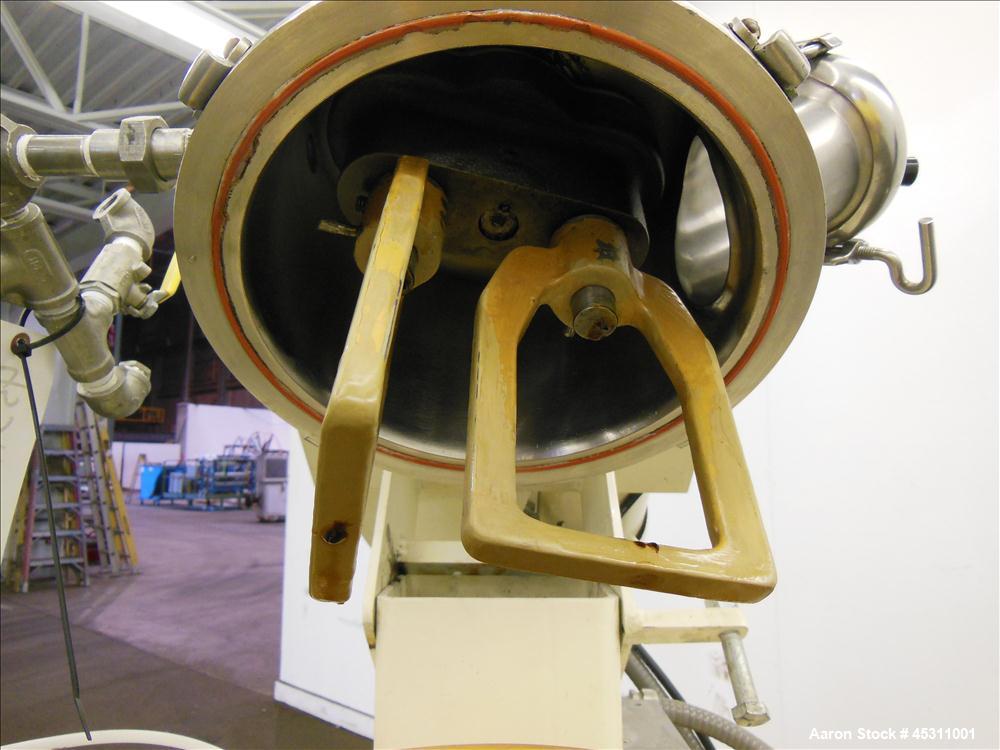 Used Ross Double Planetary Mixer, Model LDM-1, 304 Stainless Steel.  0.95 Gallon working capacity (1 gallon total). (1) 8-1/4" Diameter x 5" deep stainless steel coated jacketed mixing bowl, top tilt...