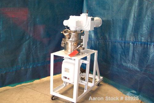 Used Ross Double Planetary Mixer, Model LDM-2, 304 Stainless Steel. 1 quart to 1.5 gallon working capacity, 2 total. 9-3/4" diameter x 6-1/2" deep non-jacketed bowl. Top vacuum hood with sight glass....