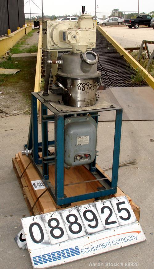 Used Ross Double Planetary Mixer, Model LDM-2, 304 Stainless Steel. 1 quart to 1.5 gallon working capacity, 2 total. 9-3/4" diameter x 6-1/2" deep non-jacketed bowl. Top vacuum hood with sight glass....