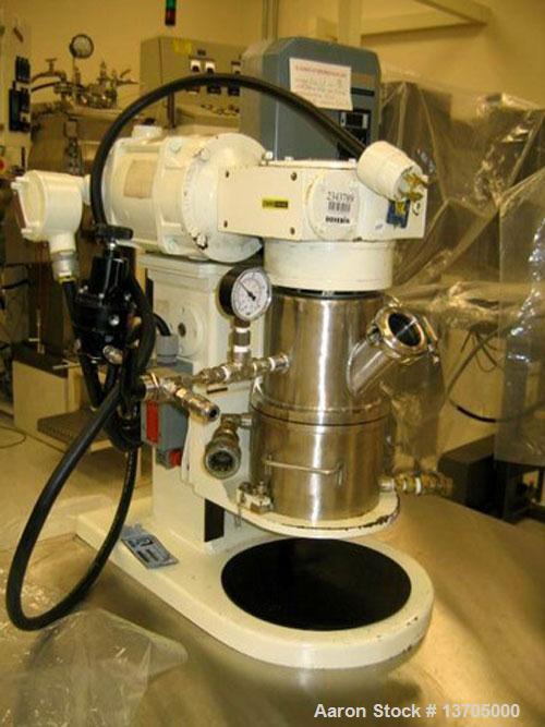Unused-Used: Ross jacketed vacuum planetary mixer, stainless steel, 1 quart capacity, model LDM-1QT. Sanitary, 1/2 to 1 quart mixing capacity, 1 quart total capacity, stainless jacketed mix can with ...