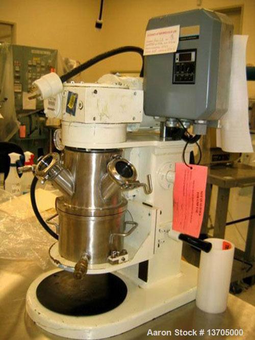 Unused-Used: Ross jacketed vacuum planetary mixer, stainless steel, 1 quart capacity, model LDM-1QT. Sanitary, 1/2 to 1 quart mixing capacity, 1 quart total capacity, stainless jacketed mix can with ...