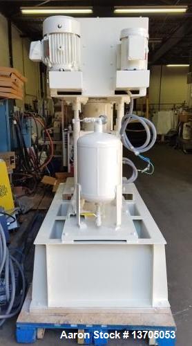 Used Ross Model PVM-10 Versamix. Triple shaft design. Jacketed. Vacuum. 10 gallon working capacity. 15 gallon total capacity. Type 316 stainless steel construction. Unit has 3- blade anchor agitator ...