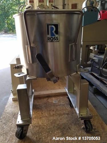 Used- Ross Model PVM-10 Versamix. Triple shaft design. Jacketed. Vacuum. 10 gallon working capacity. 15 gallon total capacit...