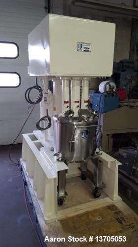 Used Ross Model PVM-10 Versamix. Triple shaft design. Jacketed. Vacuum. 10 gallon working capacity. 15 gallon total capacity. Type 316 stainless steel construction. Unit has 3- blade anchor agitator ...