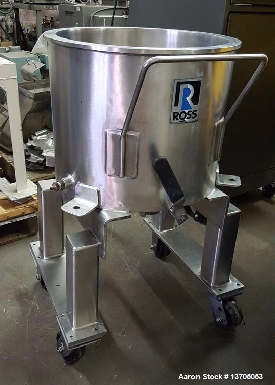 Used Ross Model PVM-10 Versamix. Triple shaft design. Jacketed. Vacuum. 10 gallon working capacity. 15 gallon total capacity. Type 316 stainless steel construction. Unit has 3- blade anchor agitator ...