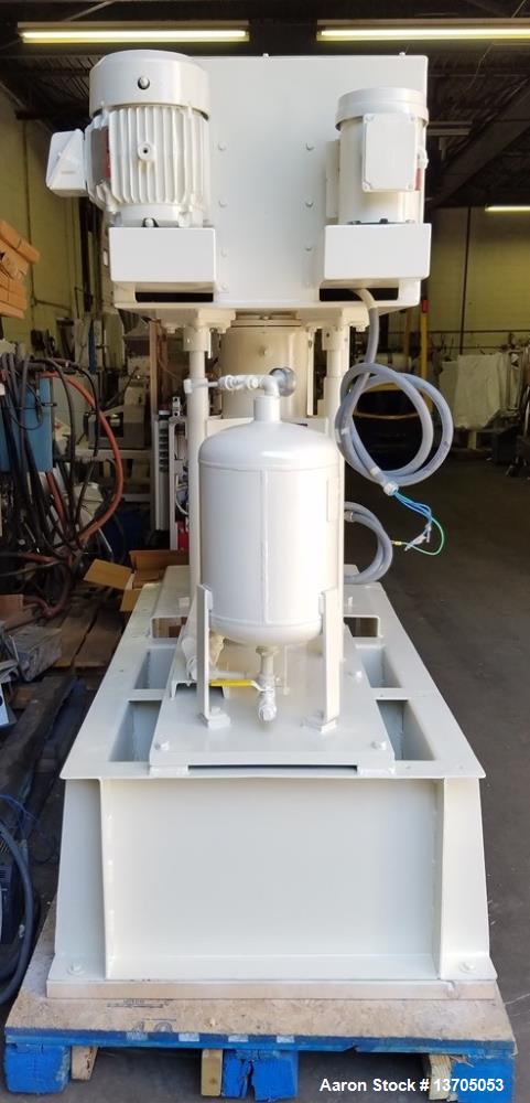 Used Ross Model PVM-10 Versamix. Triple shaft design. Jacketed. Vacuum. 10 gallon working capacity. 15 gallon total capacity. Type 316 stainless steel construction. Unit has 3- blade anchor agitator ...