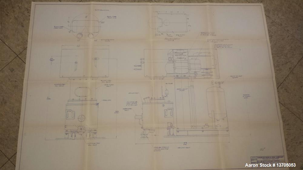 Used- Ross Model PVM-10 Versamix. Triple shaft design. Jacketed. Vacuum. 10 gallon working capacity. 15 gallon total capacit...