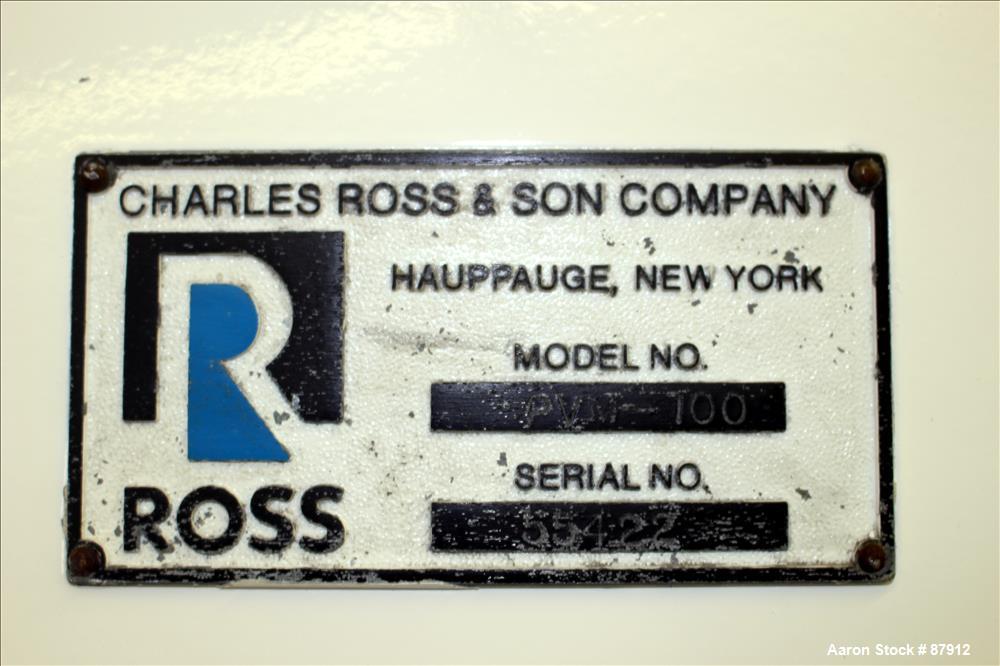 Used Stainless Steel Ross Versa Mix, Model PVM-100