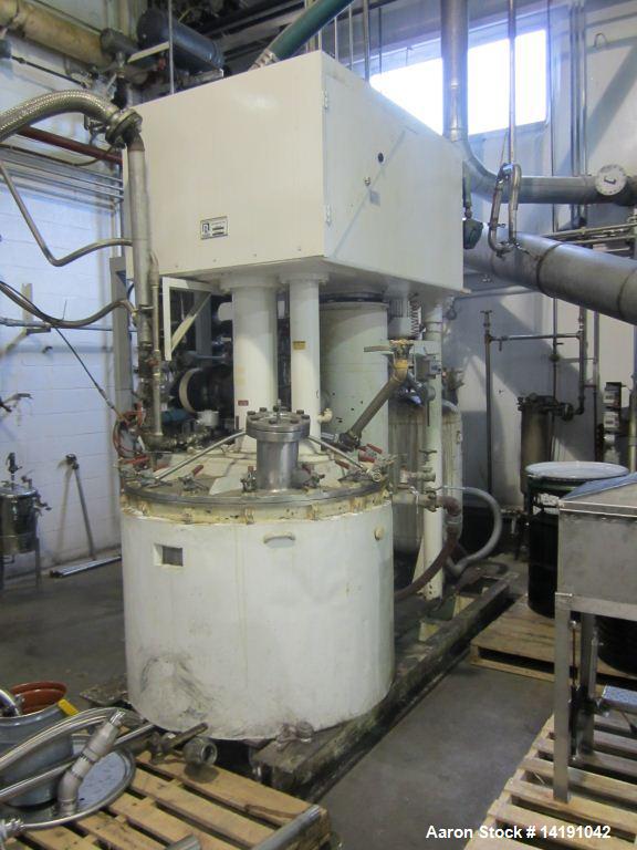 Used- 200 Gallon Ross Versamix, dual shaft, vacuum, jacketed, 316 stainless steel, model PVM-200