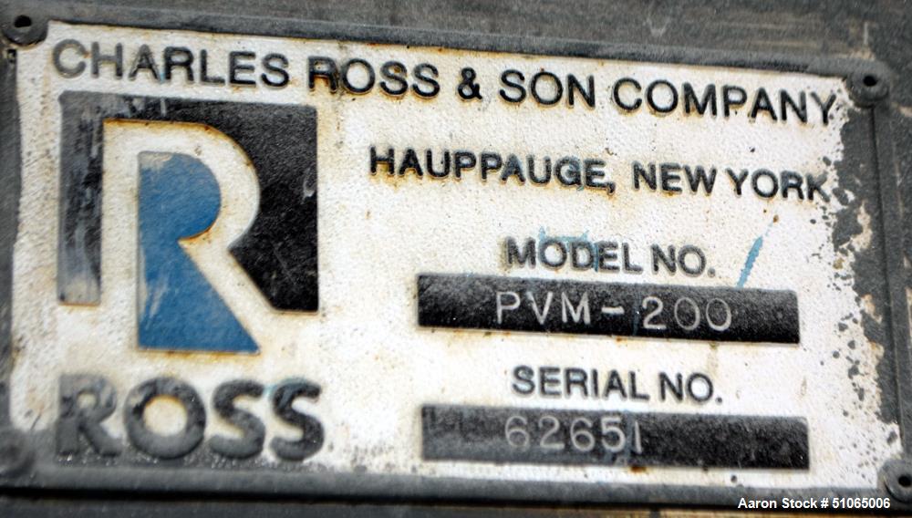 Used Ross Versa Mixer, Model PVM-200
