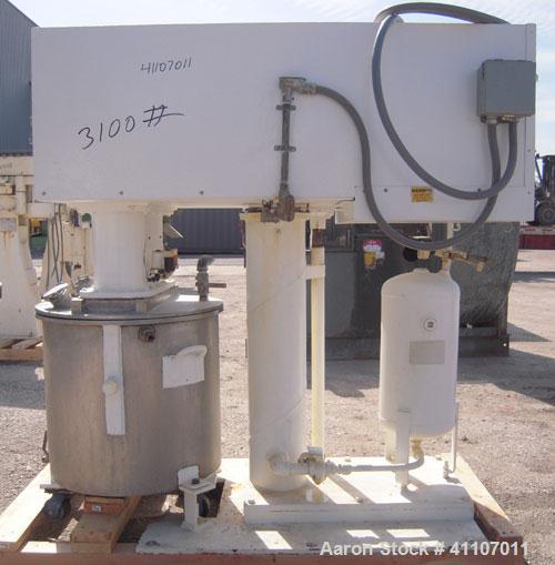Used - Ross Versa Mixer, Model PVM-40E, 304 stainless steel. Change can design, triple agitation. (1) Anchor style agitator with scrapers, driven by a 5 hp, 1750 rpm motor with adjustable drive pulle...