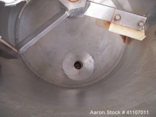 Used - Ross Versa Mixer, Model PVM-40E, 304 stainless steel. Change can design, triple agitation. (1) Anchor style agitator with scrapers, driven by a 5 hp, 1750 rpm motor with adjustable drive pulle...