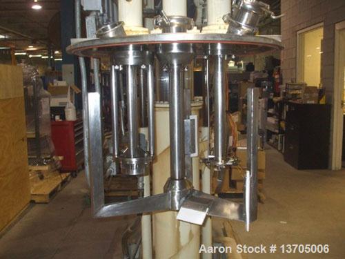 Used-40 Gallon Ross Versamix. Triple shaft, vacuum, jacketed, stainless steel Ross model PVM-40 Versamix. Triple shaft desig...