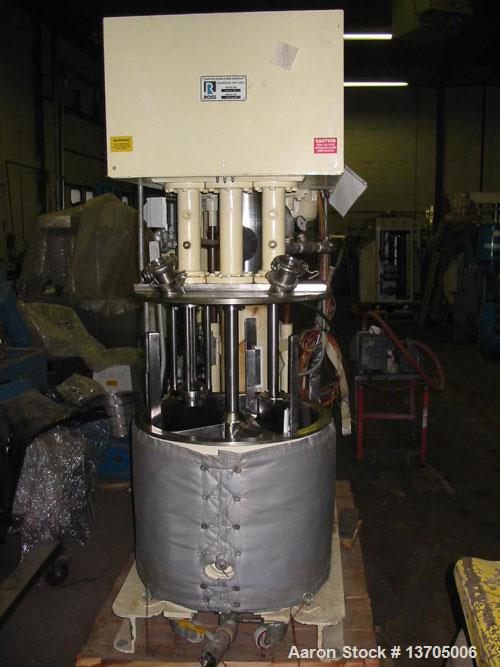 Used 40 Gallon Ross Versamix. Triple shaft, vacuum, jacketed, stainless steel Ross model PVM-40 Versamix. Triple shaft design, jacketed, vacuum, 40 gallon working capacity, 47 gallon total capacity, ...