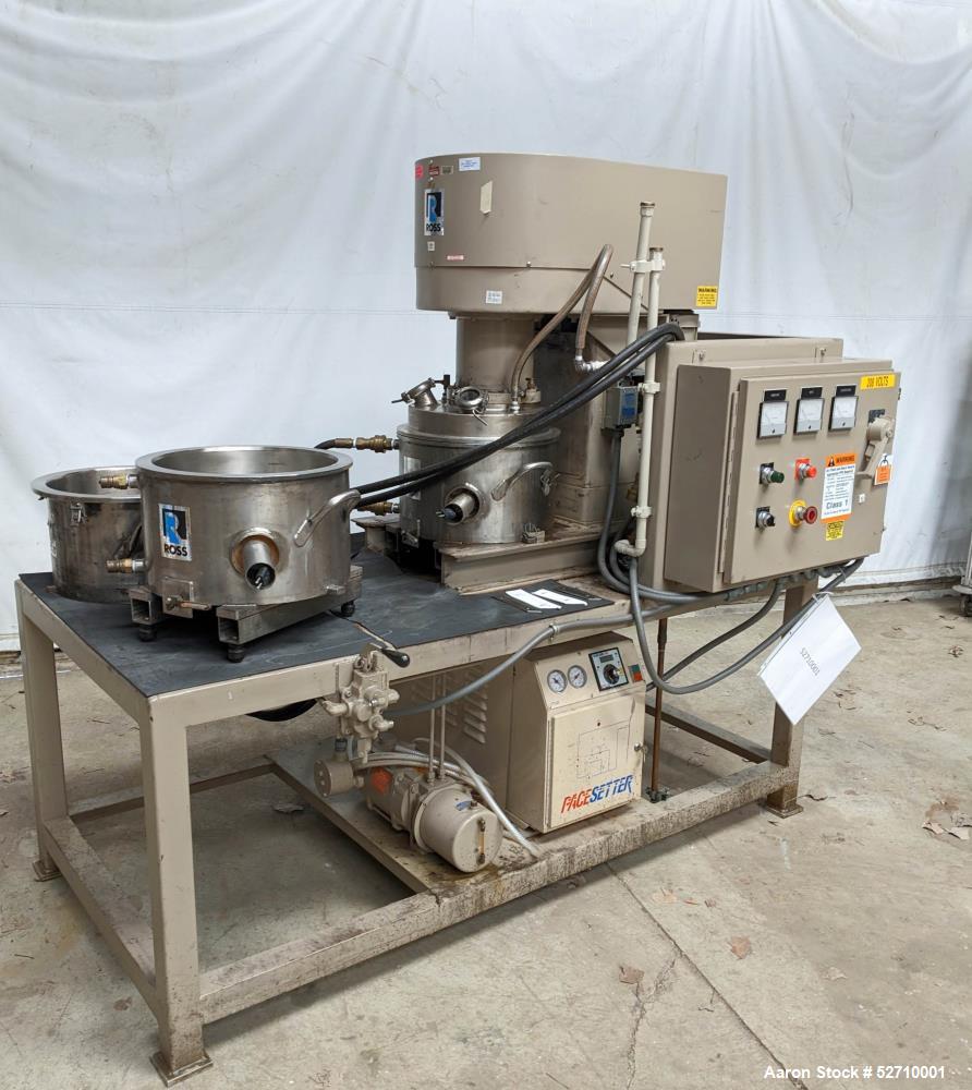 Used- Charles Ross VersaMix Mixer, Model PVM-4 Versa Mixer, Stainless Steel. Mixing capacity 3 - 4 Gallon, Full capacity 5-1...