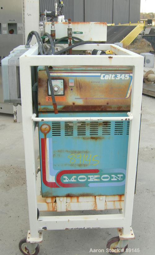 USED: Ross Versa Mix, model PVM2, stainless steel. Change can design. Approximately 9-1/2" diameter x 9" deep jacketed can, approximate 1" outlet, triple agitation. (1) Anchor style agitator, driven ...
