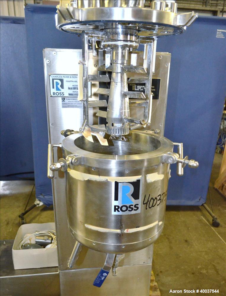 Used Stainless Steel Ross Turbo Emulsifier, Model TE.3-10