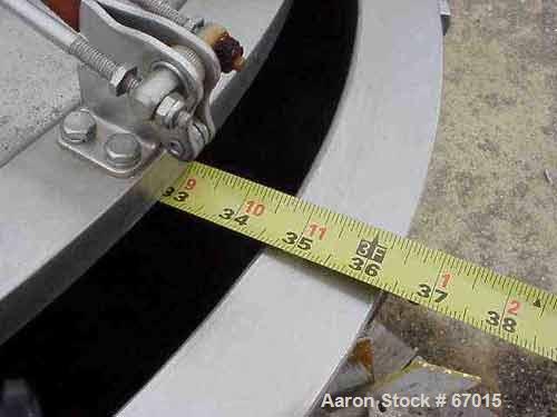 USED: Mixing can for an HDM100 (Ross) 100 gallon, 304 stainless steel,jacketed. 34" diameter x 28" straight side, flat bolt-on top, flatbottom. Includes follower plate. Openings: top (3) 1-1/2" NPT, ...