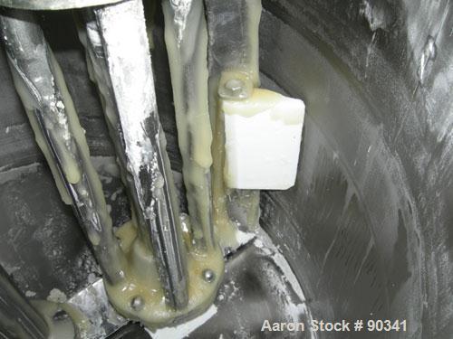 Used Ross Versa Mixer, Model PVM-100, 304 stainless steel.  Rated for full vacuum (29.5" HG) and 5 psi air for discharge purposes only. Change can design, triple agitation. (1) Anchor style agitator,...