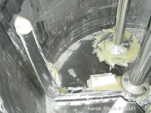 Used Ross Versa Mixer, Model PVM-100, 304 stainless steel.  Rated for full vacuum (29.5" HG) and 5 psi air for discharge purposes only. Change can design, triple agitation. (1) Anchor style agitator,...