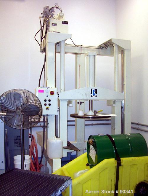 Used Ross Versa Mixer, Model PVM-100, 304 stainless steel.  Rated for full vacuum (29.5" HG) and 5 psi air for discharge purposes only. Change can design, triple agitation. (1) Anchor style agitator,...