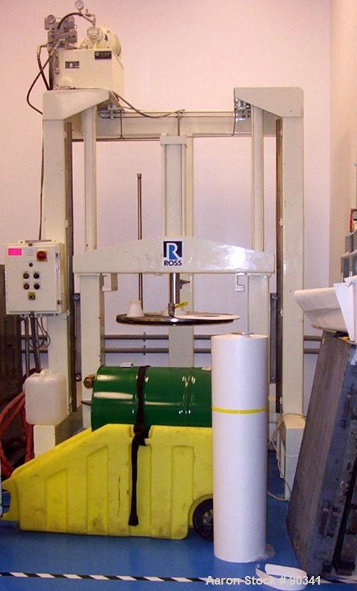 Used Ross Versa Mixer, Model PVM-100, 304 stainless steel.  Rated for full vacuum (29.5" HG) and 5 psi air for discharge purposes only. Change can design, triple agitation. (1) Anchor style agitator,...