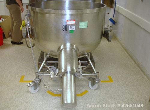 Used Collette High Shear Mixer, Model Gral 600. 43" Diameter stainless steel non jacketed bowl, plug valve discharge, with chopper and main drive with controls, serial #85MG60053. AS IS WHERE IS, LOA...